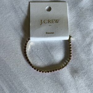NWT J.Crew pink crystal tennis bracelet